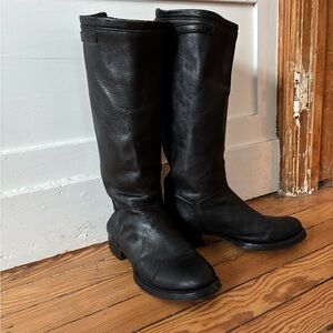ASH Scott Destroyer handmade Black Leather Women's Boots